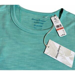 Tommy Bahama Mens 3XLB IslandZone Paradise Isles Short Sleeve Tee Shirt Teal NWT